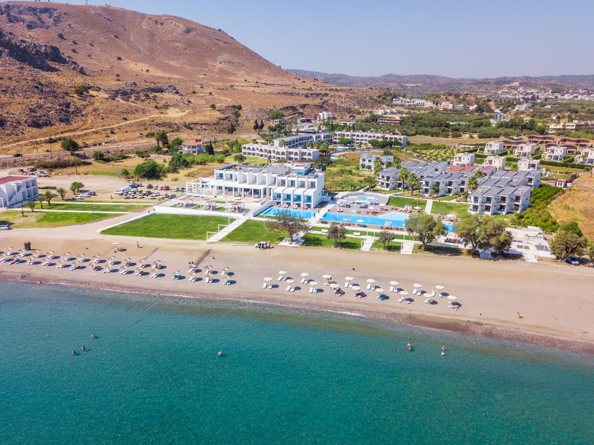Kamari Beach Hotel, Rhodes, Beach