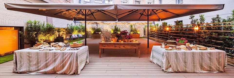 Gran Hotel España, Terrace