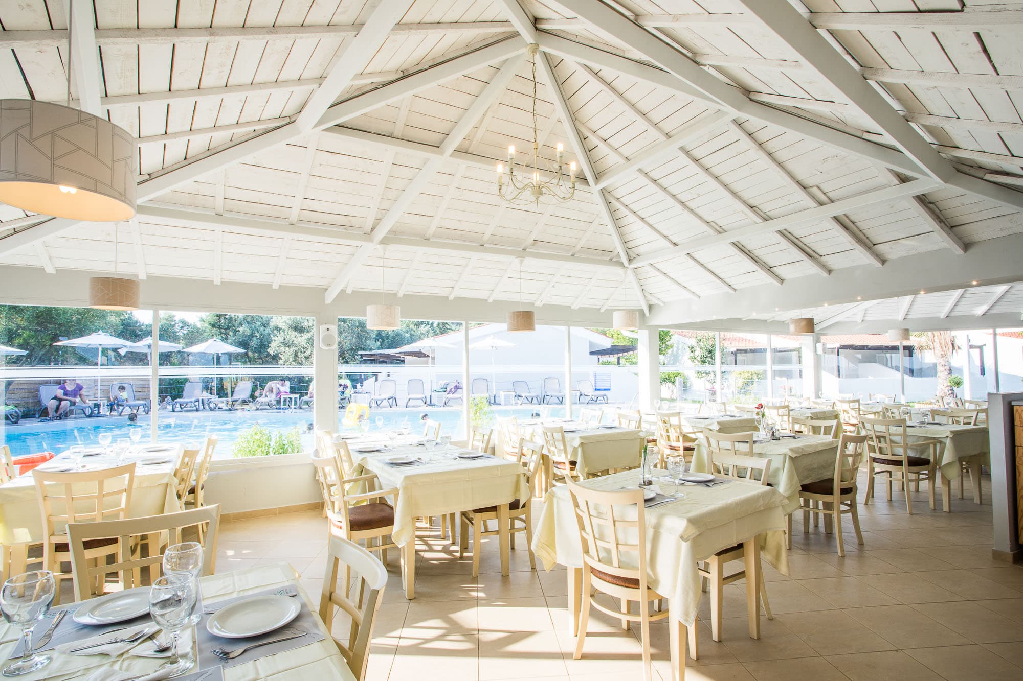 Coral Blue Beach Hotel Gerakini, Restaurant