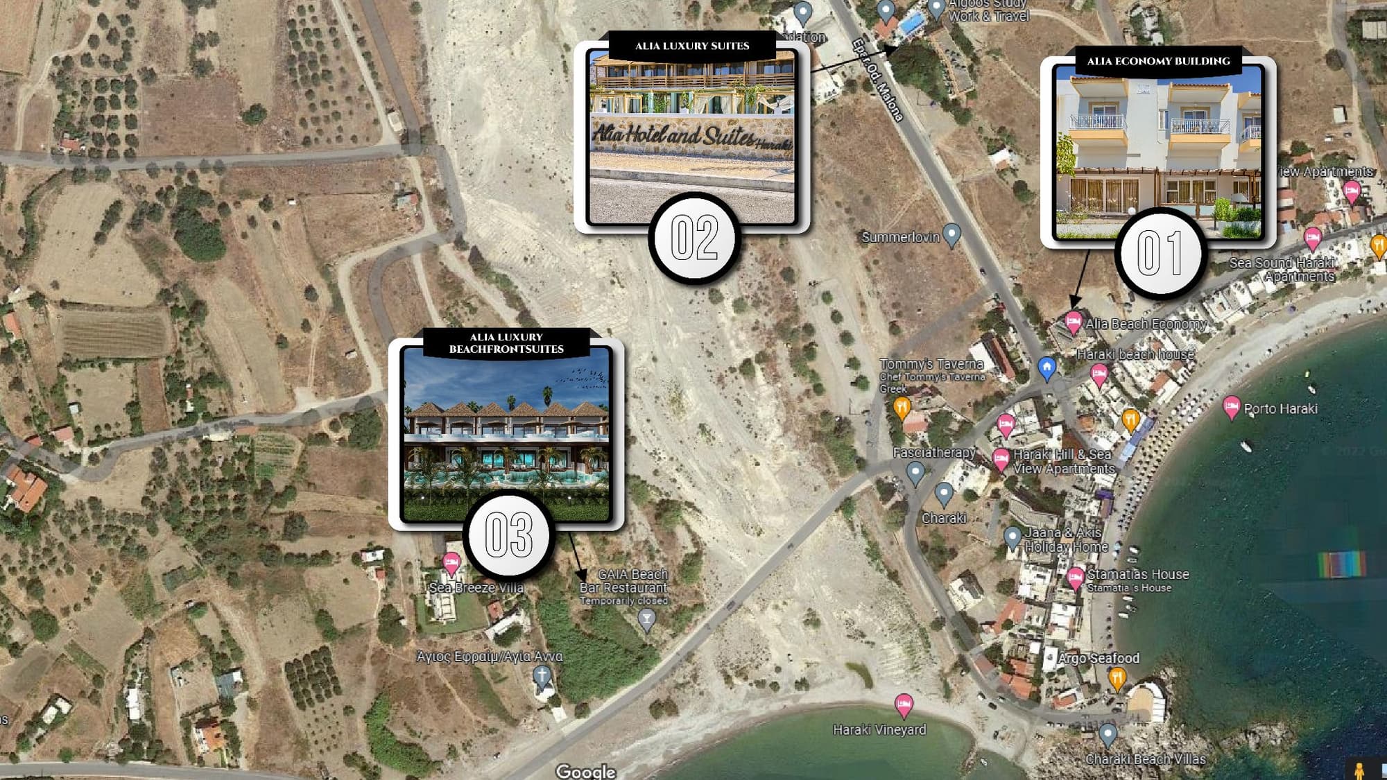 Alia suites & Alia beachfront suites and spa, General view