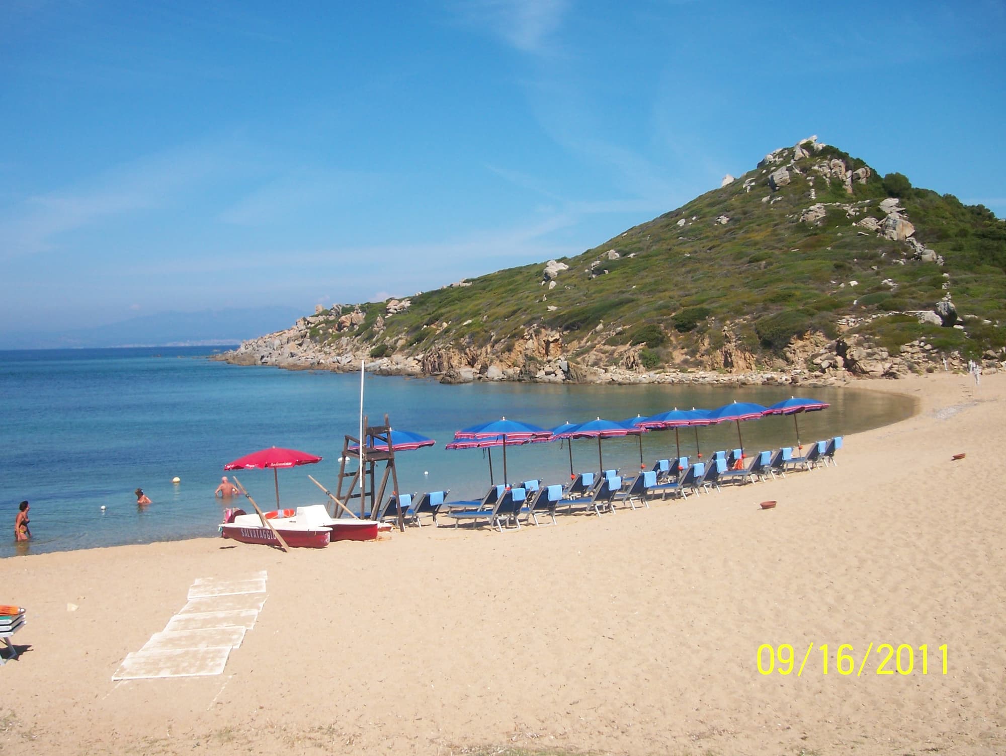 Punta Falcone Resort, Beach