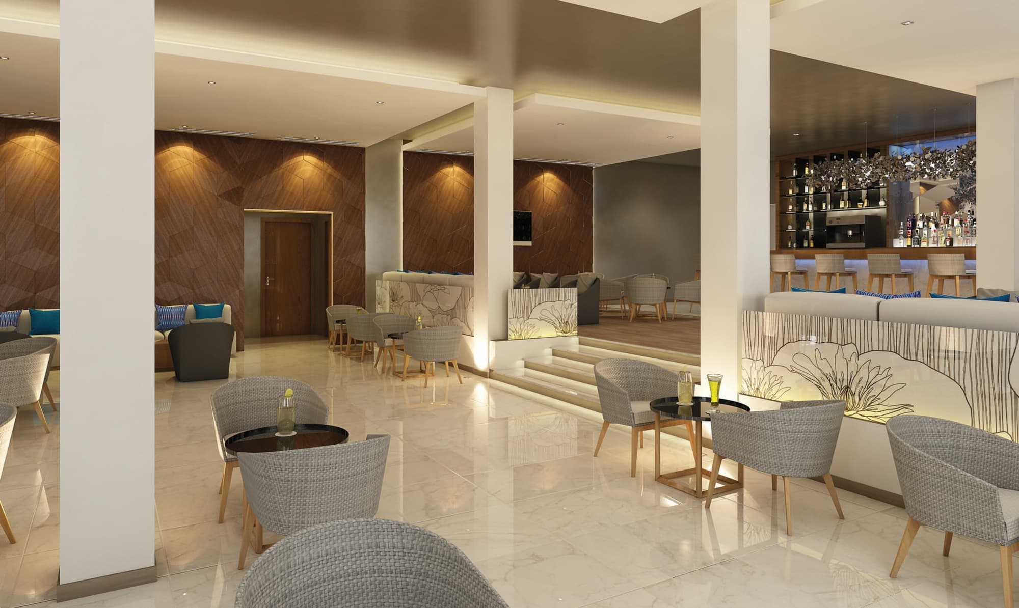 Gran Muthu Rainbow, Bar