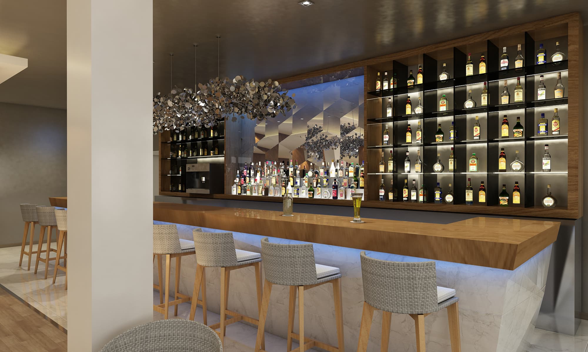 Gran Muthu Rainbow, Bar