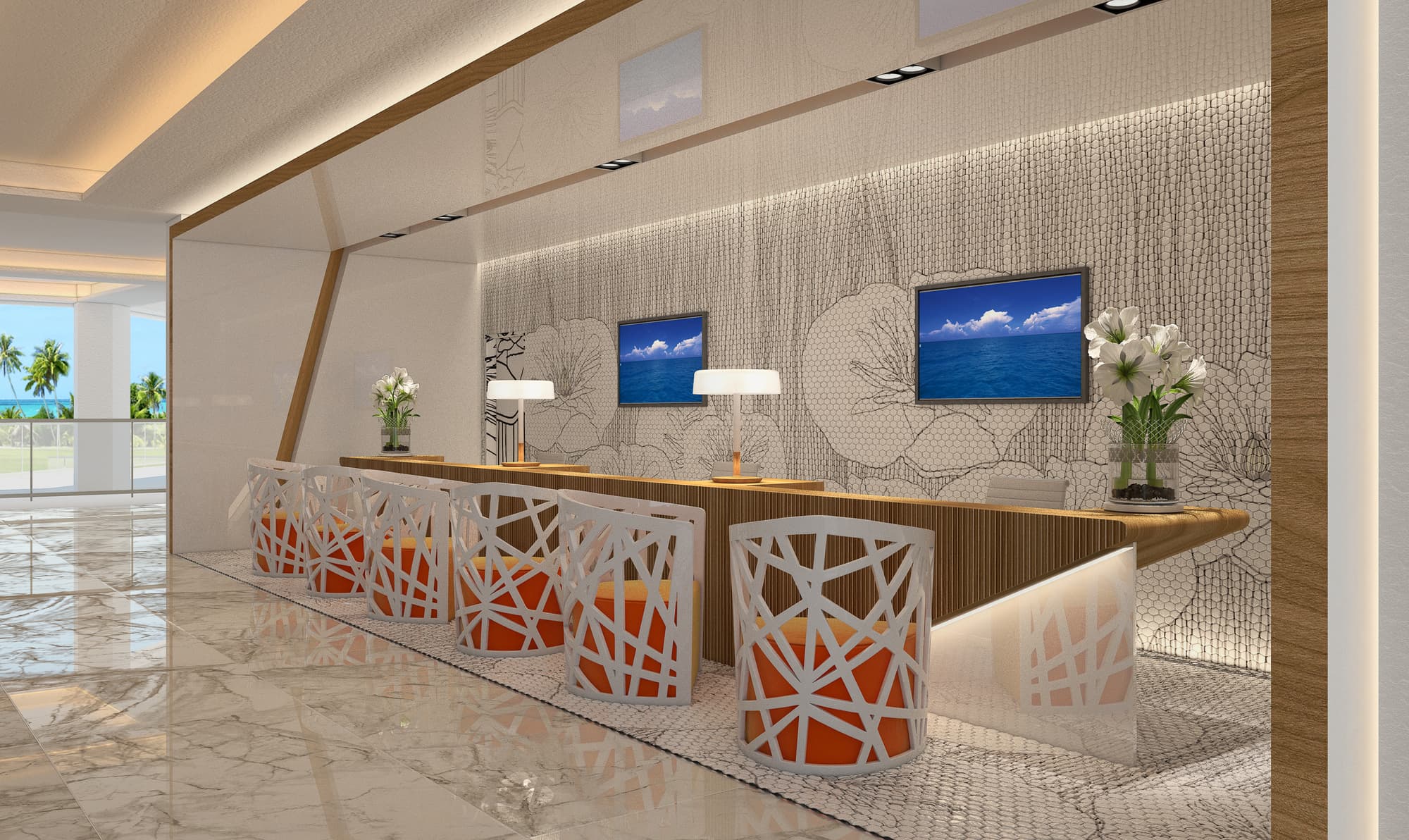 Gran Muthu Rainbow, Lobby