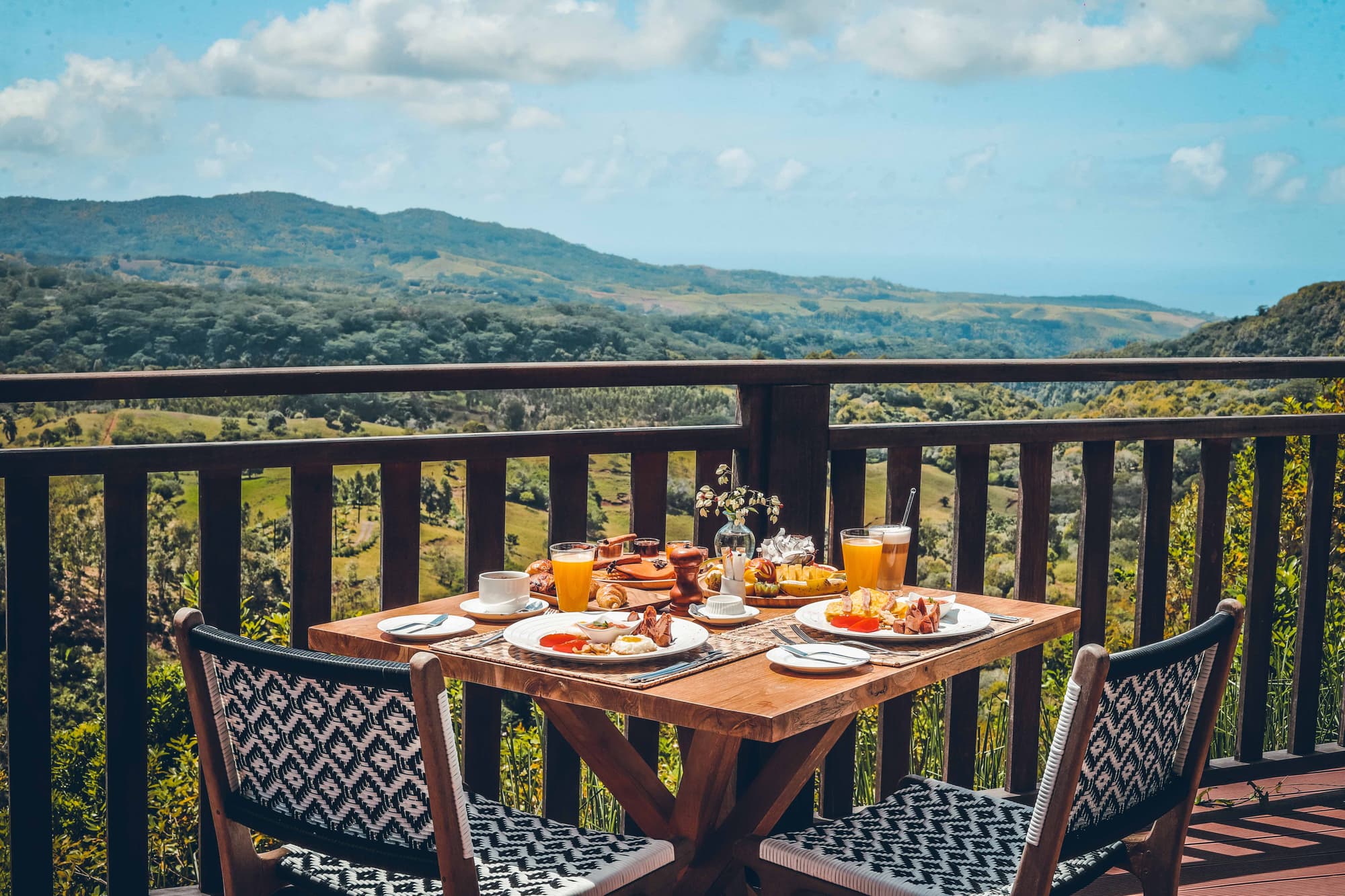 Chalets Chamarel, Terrace