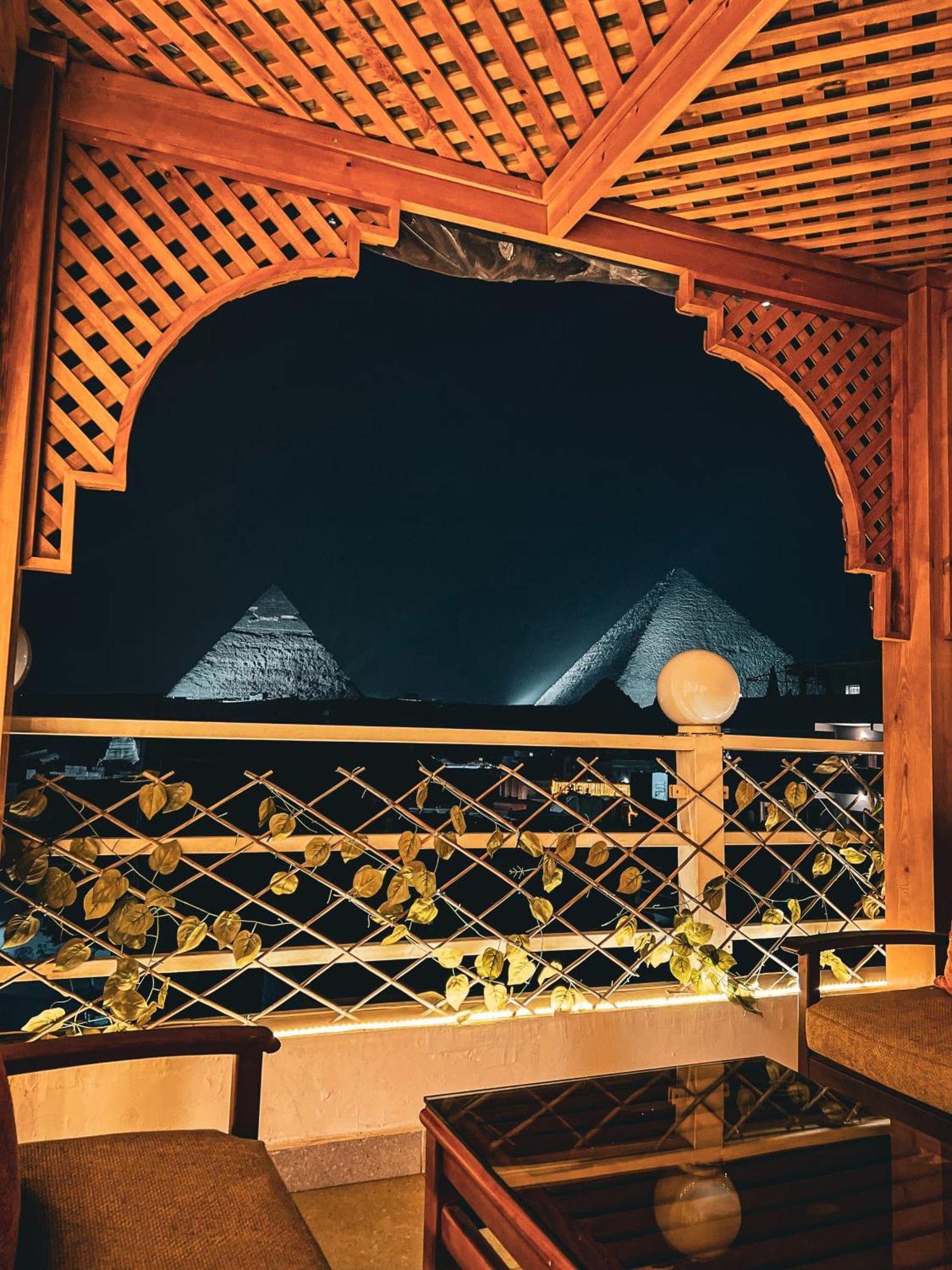 BrassJimmy pyramids view, 