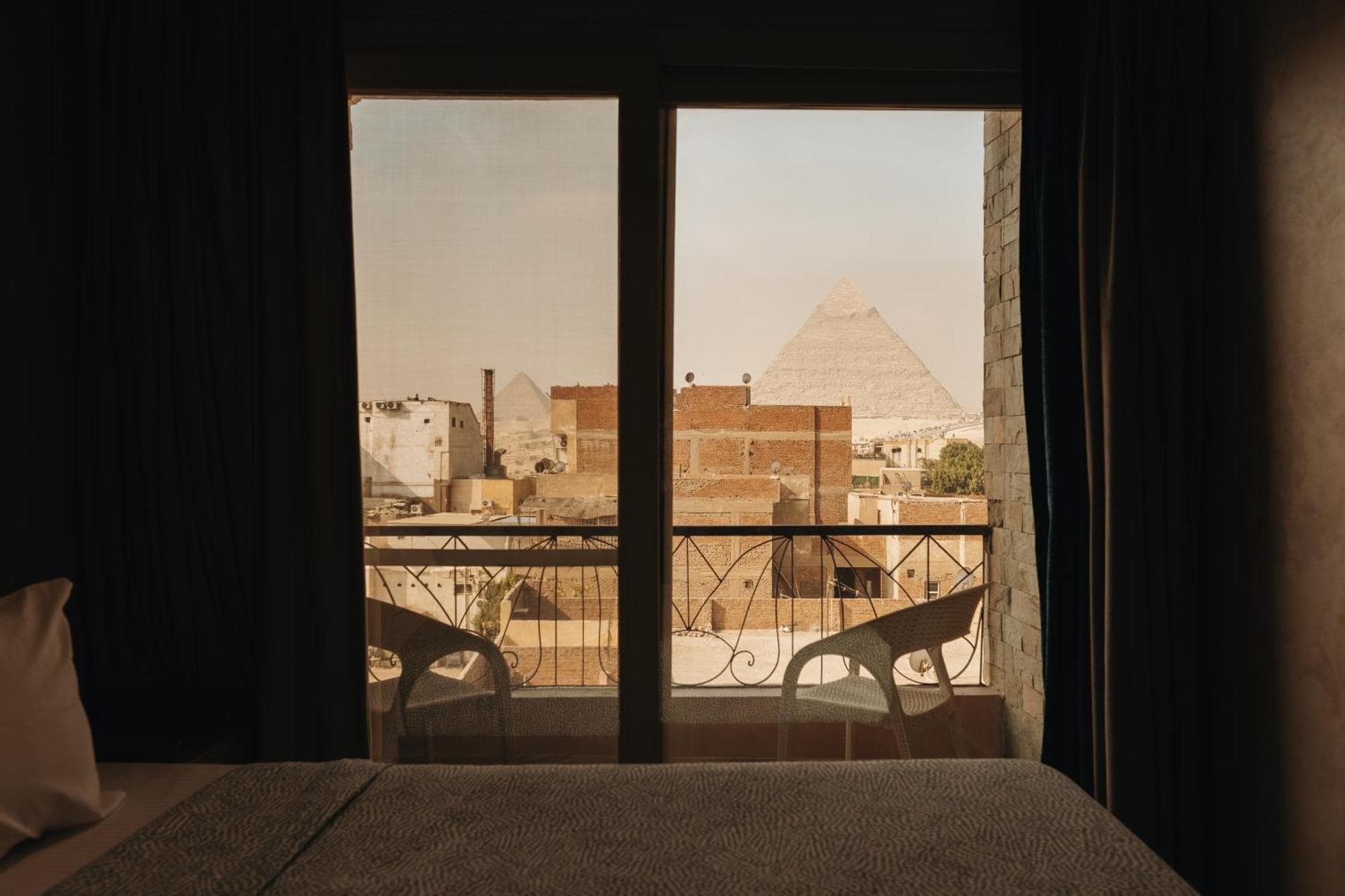 BrassJimmy pyramids view, 