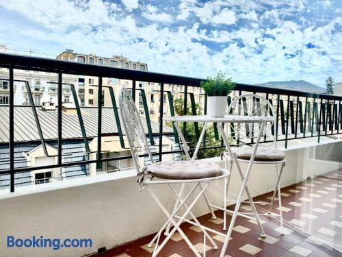 ApartHotel Riviera - BB Centre Ville - Merveilleux & Luxueux 2p AC avec Terrasse - TERRASSE BALCON DE L'ORANGERAIE, 