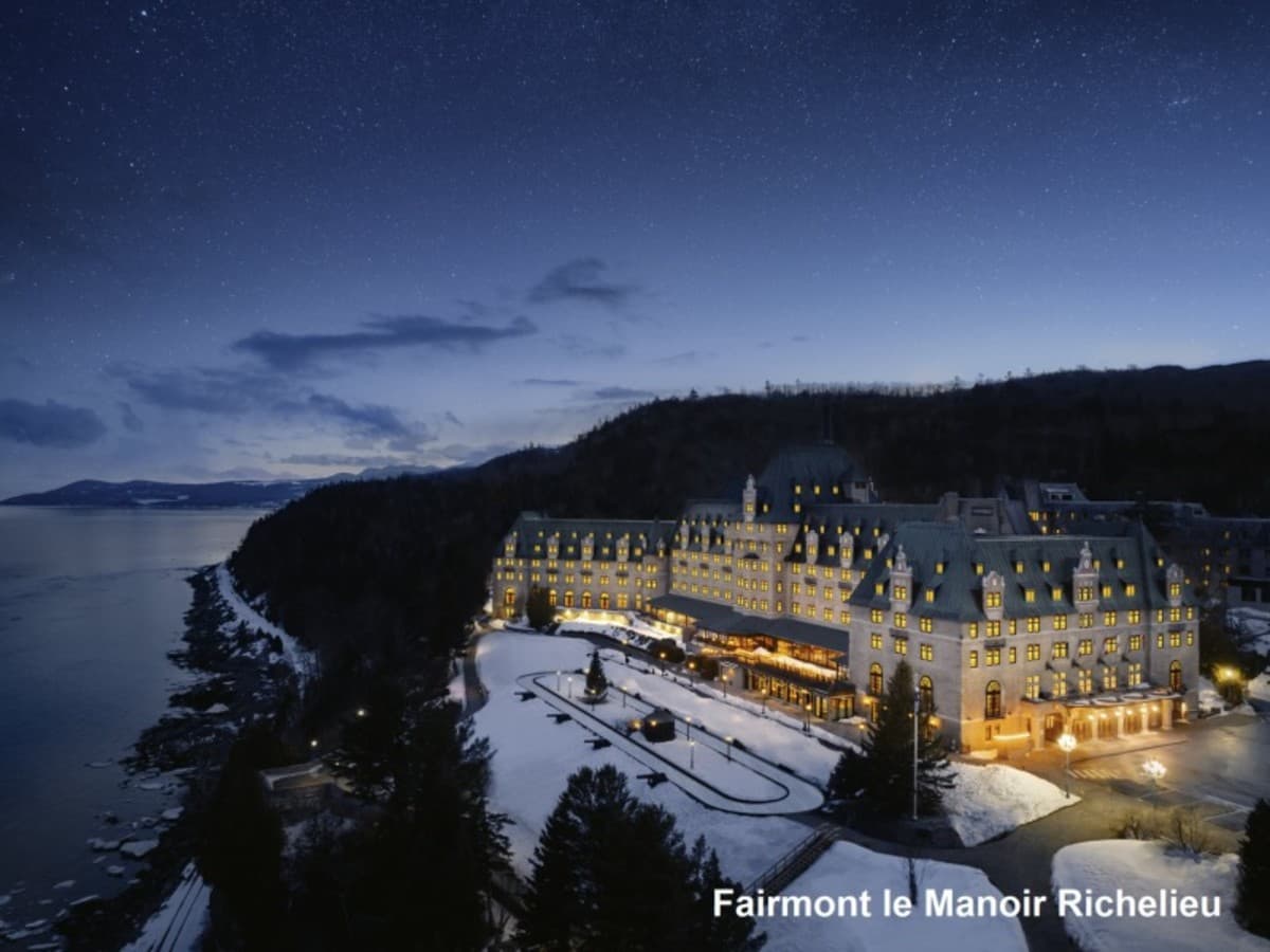 Les Fairmont du Québec en hiver avec location de voiture
