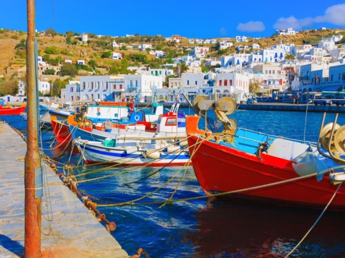 Combiné Santorin Ios Amorgos Naxos Mykonos en 3*