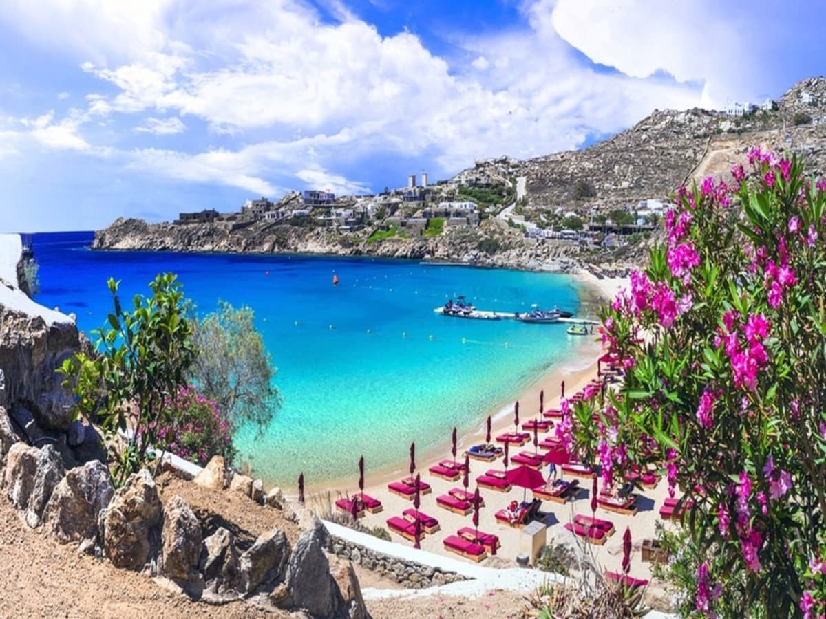 Combiné Santorin Ios Amorgos Naxos Mykonos en 3*