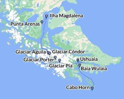 Argentina, Chile + Cruzeiro na Patagónia