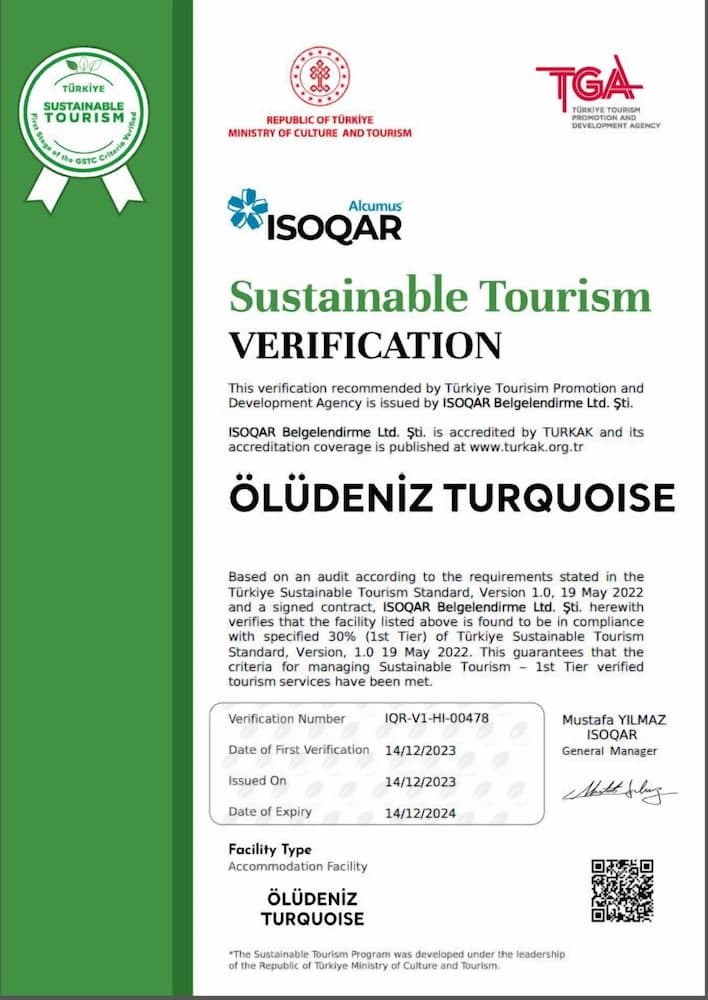 Ölüdeniz Turquoise Hotel, Cleanliness standards