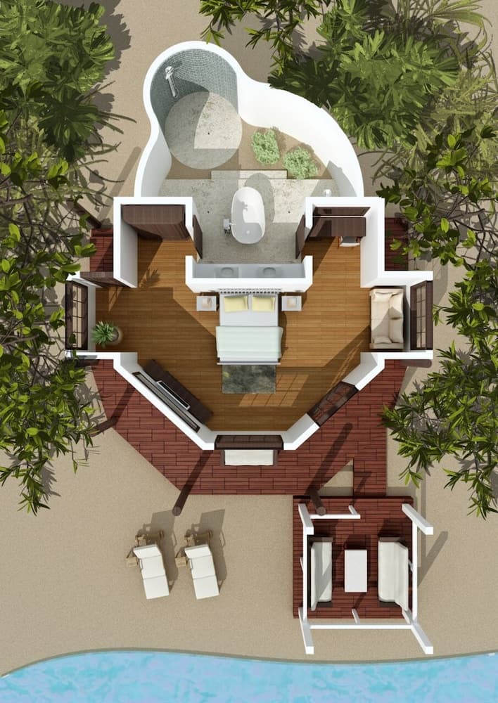 Kihaa Maldives - Trasferimenti Volo Domestico + Barca Veloce Inclusi - Airone Selection, Floor plan