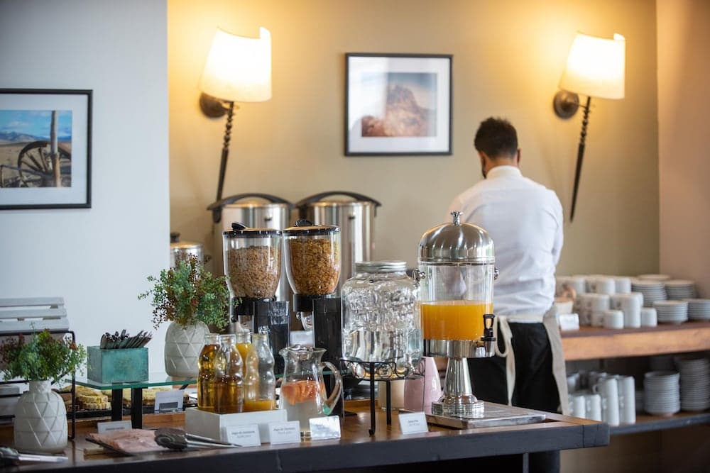 Canal Beagle Hotel, Breakfast buffet