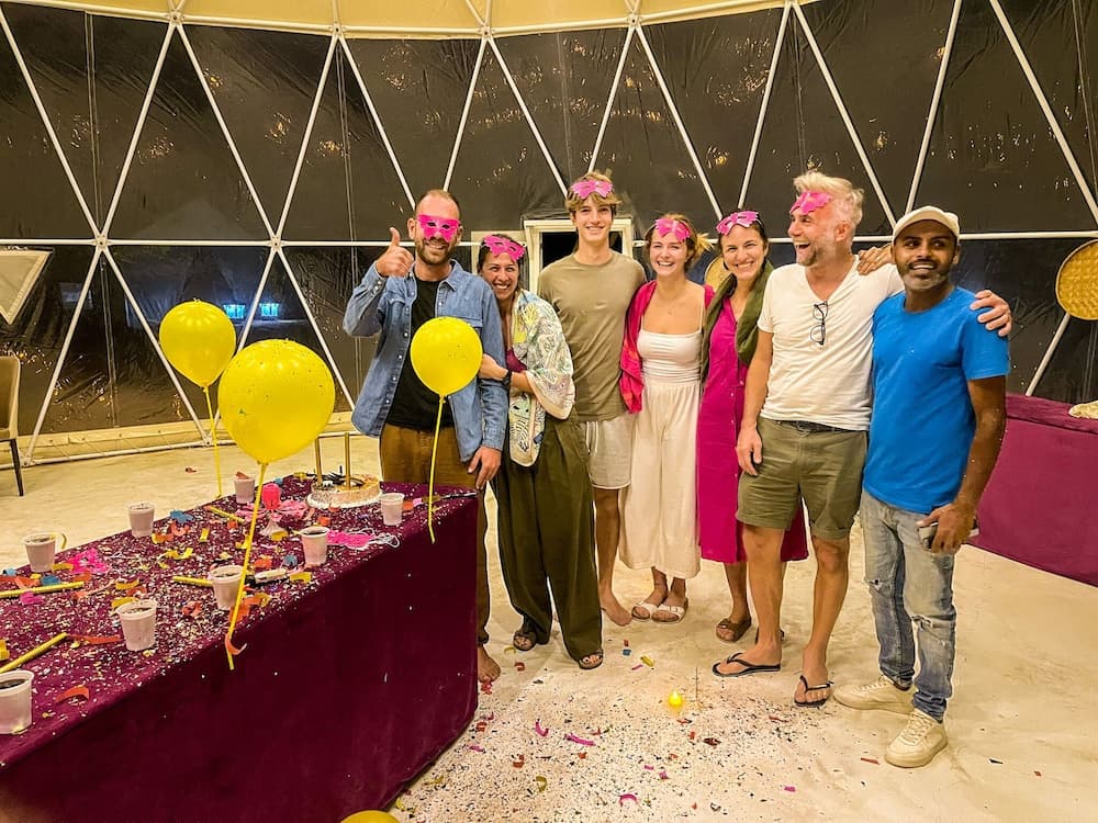 Luxury Desert Camp, Birthday party area