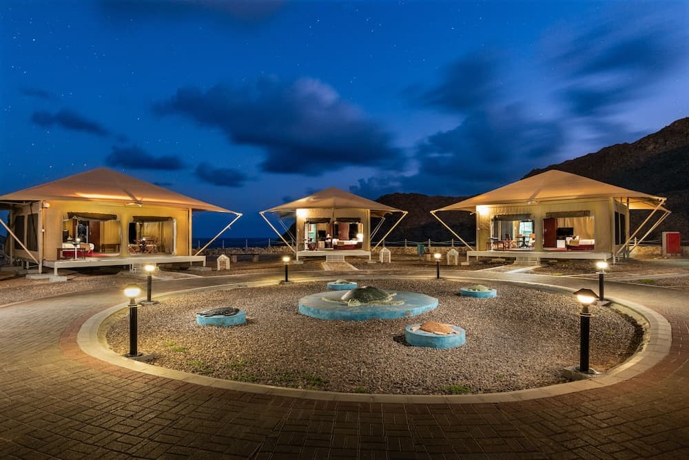 Ras Al Jinz Turtle Reserve, Front of property - evening/night