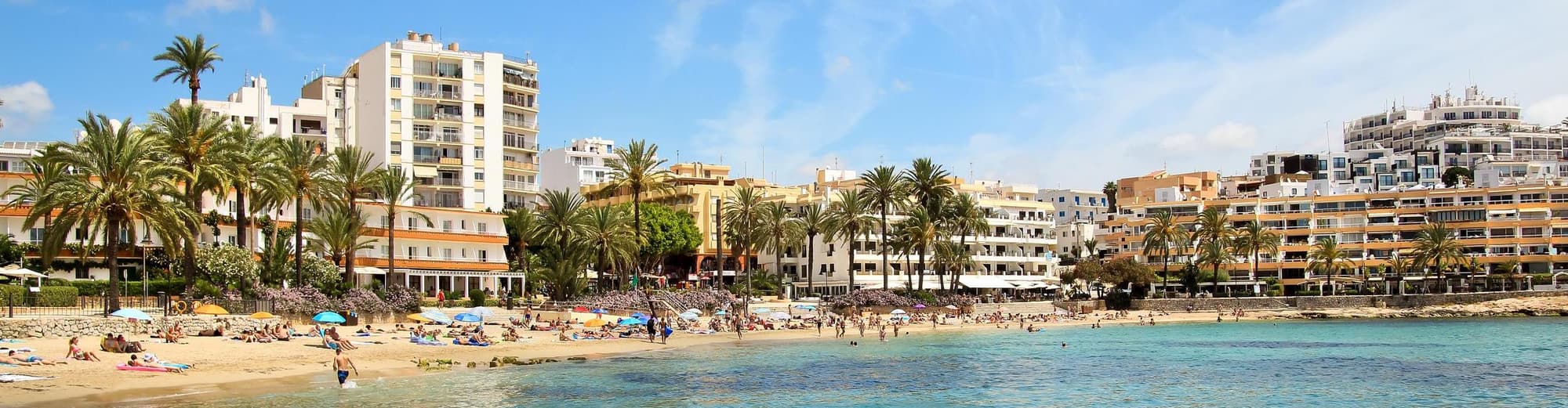 Plage de Figueretes, Ibiza, Espagne