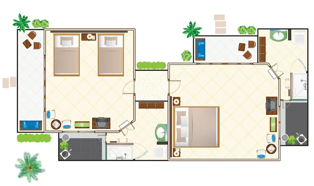 Puri Bagus Lovina, Floor plan