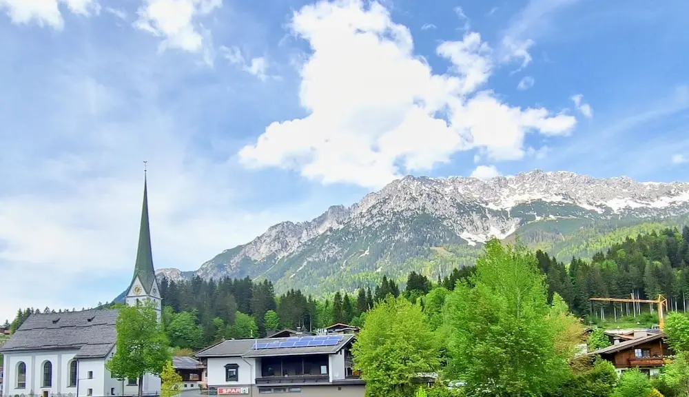 Garni Hotel Alpin Scheffau, View from room