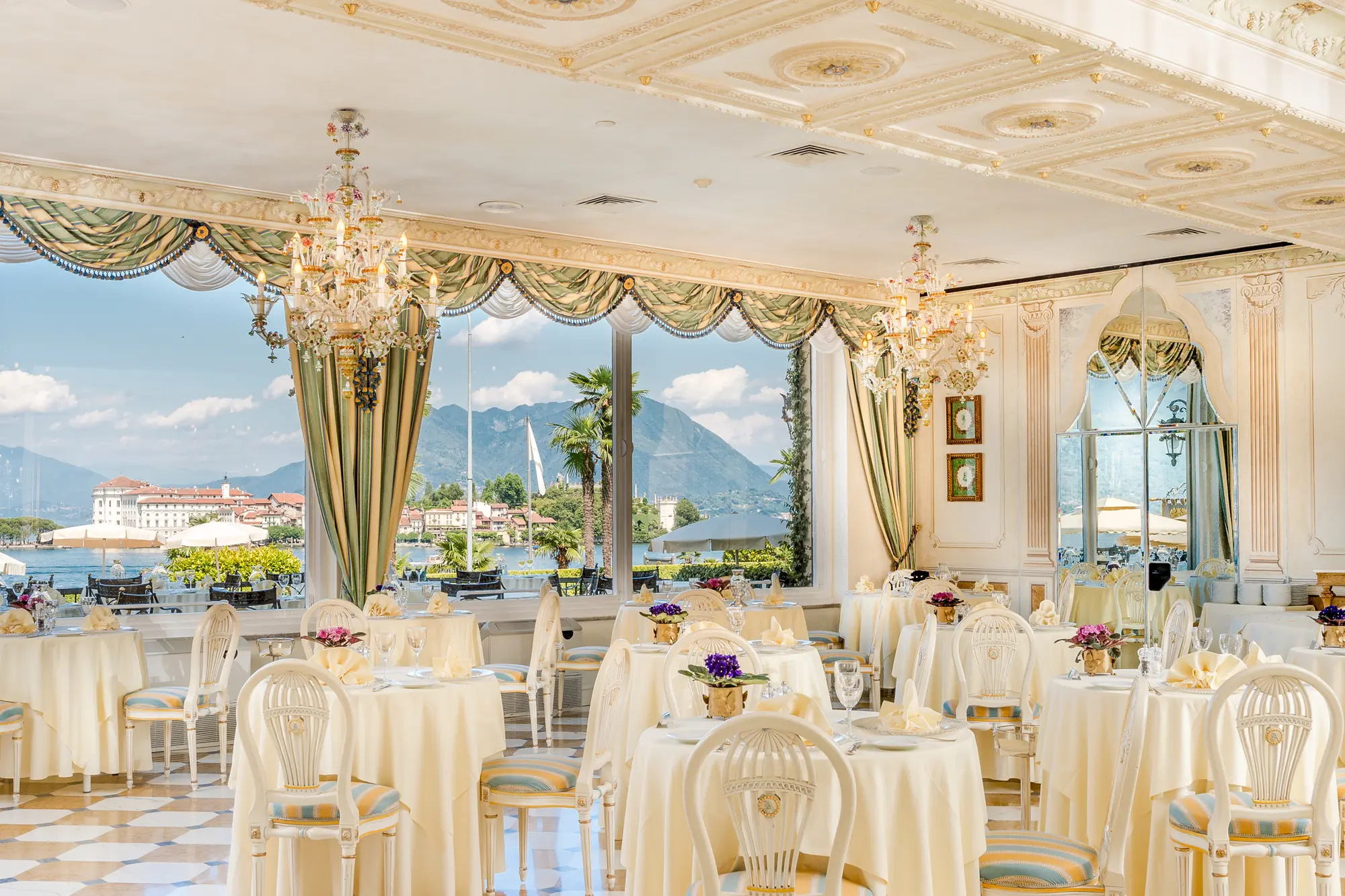 Villa e Palazzo Aminta, Restaurant