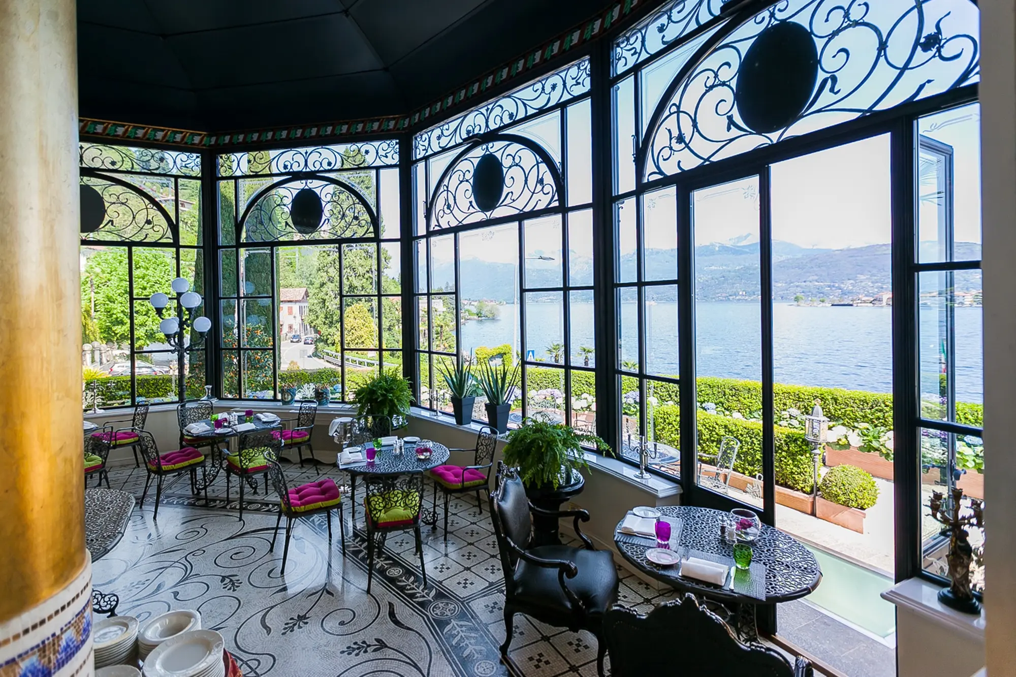 Villa e Palazzo Aminta, Restaurant