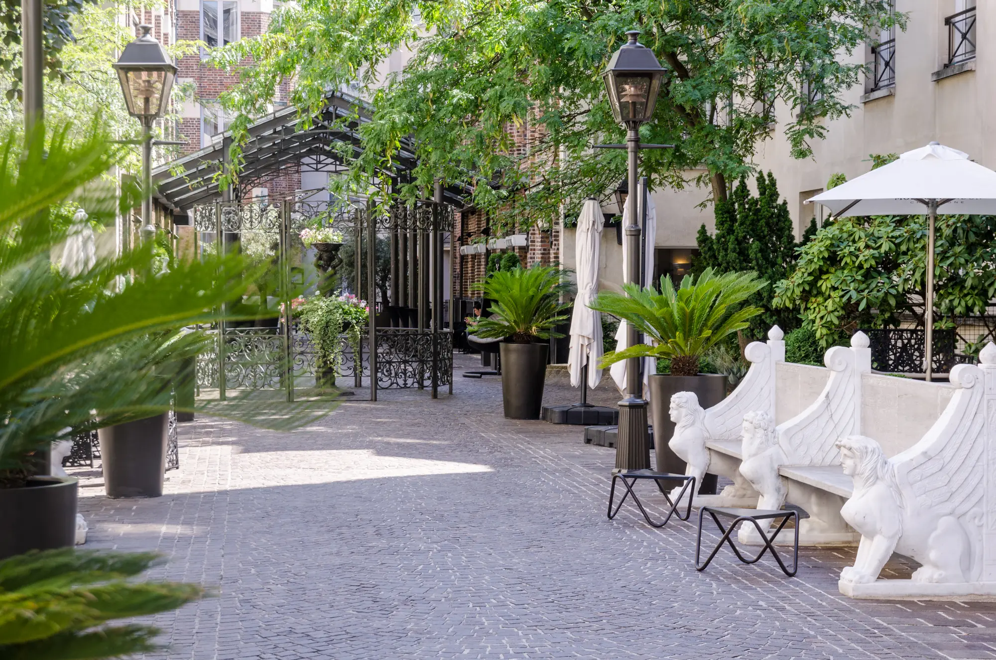 Les Jardins du Marais, Terrace