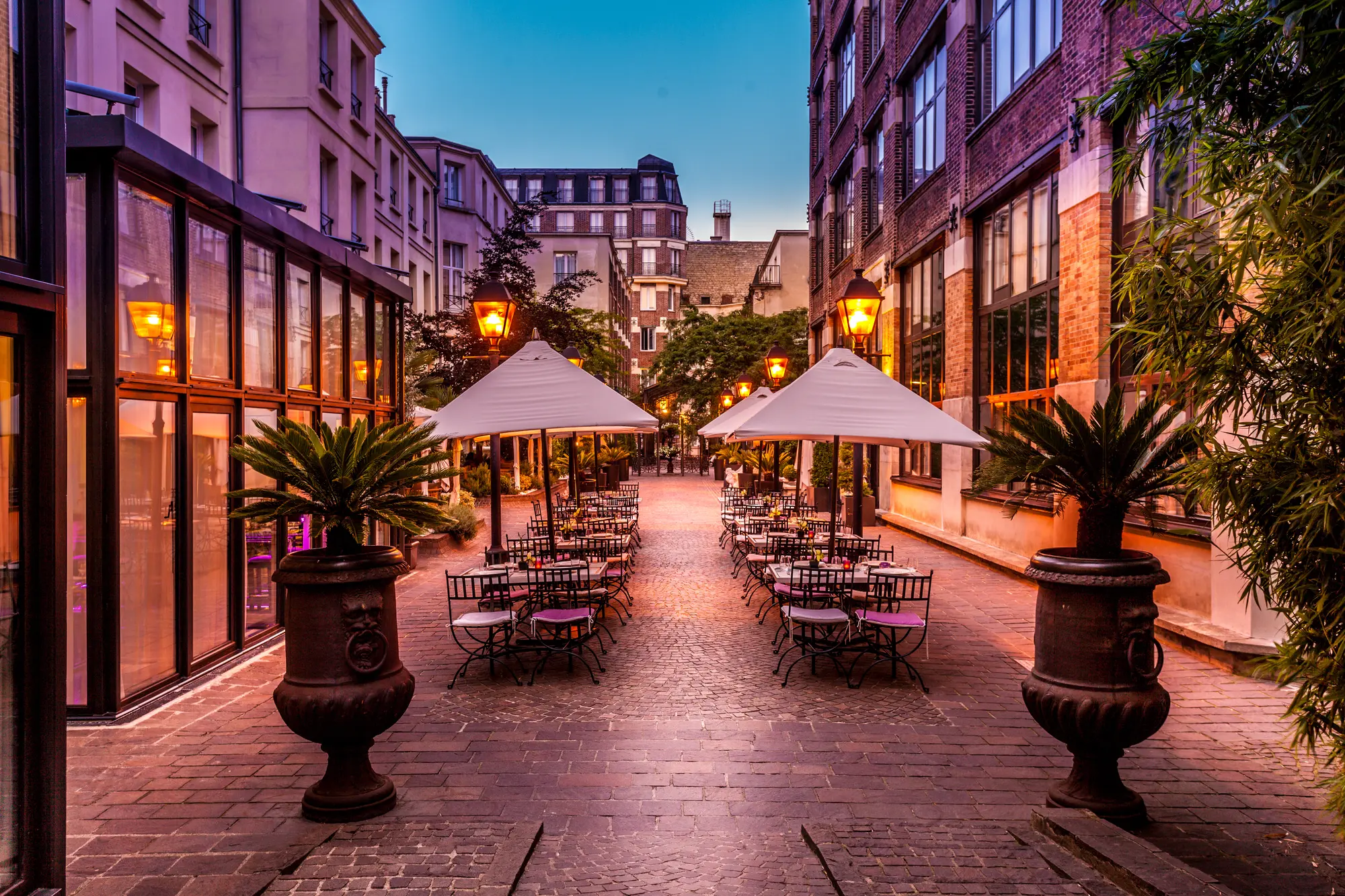 Les Jardins du Marais, Terrace