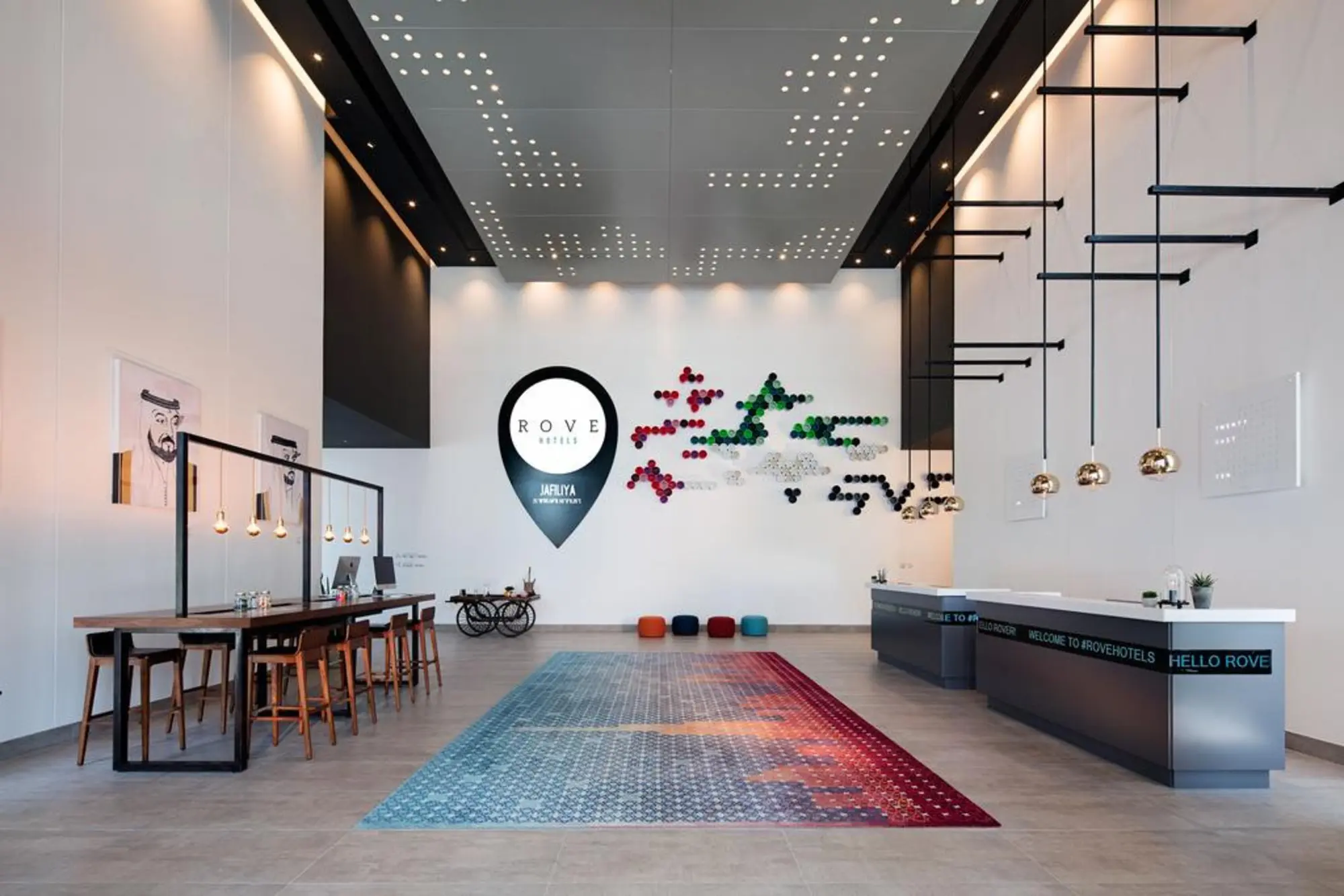 Rove Dubai Marina, Lobby