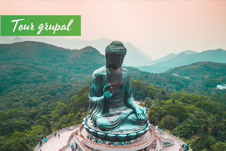 Guided Walking Tour of Lantau Island: Giant Buddha and Tai O in Small Group in Spanish