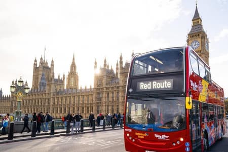 London City Tour Hop On - Hop Off. 24h Standard Ticket + River Cruise