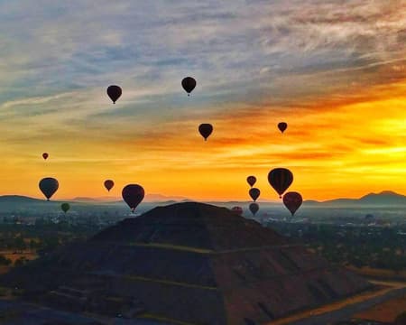 VUELO EN GLOBO AEROSTÁTICO SOBRE TEOTIHUACÁN (CVU) 