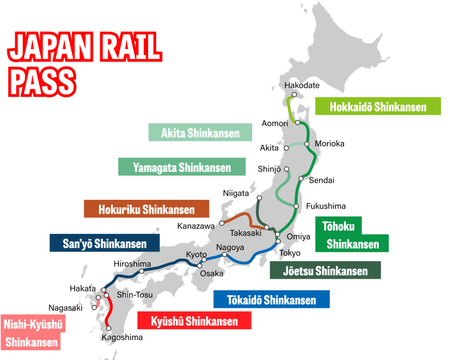 14-Day Japan Rail Pass Ordinary Class