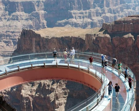Grand Canyon West Rim Bus Tours with Skywalk Tickets on SIC