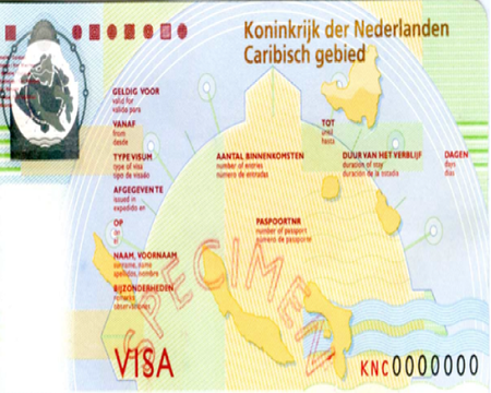 Trámite Visa a Islas Holandesas