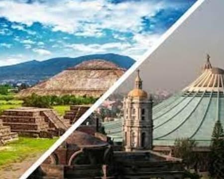 PIRAMIDES DE TEOTIHUACAN Y BASÍLICA DE GUADALUPE CON ALMUERZO BUFFET