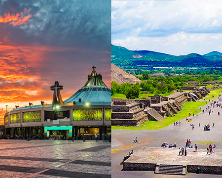 Basílica de Guadalupe + Pirámides de Teotihuacán+Almuerzo/Compartido
