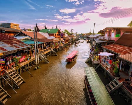 Kanchanaburi - Damnoen Saduak - Amphawa - Hua Hin