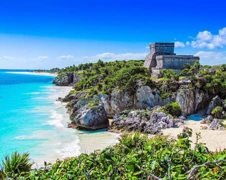4X1 CLÁSICO (TULUM, CENOTE Y PLAYA DEL CARMEN) CANCÚN CON TRANSPORTACIÓN (CVU)