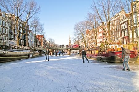 Amsterdam winter city tour