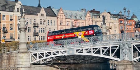 72-uurs Hop On-Hop Off Sightseeing Bus Ticket in Stockholm