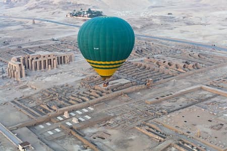 Godetevi la mongolfiera, Valle dei re, tempio Hatshepsut a Luxor