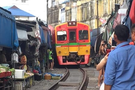 Private Excursion to Maeklong​ Railway and​ Floating Markets