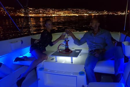 Romantic night ocean boat trip for 2