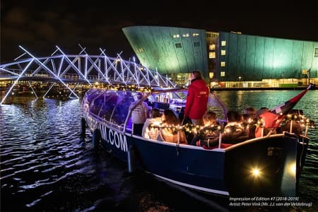Amsterdam Light Festival Canal Cruise With Unlimited Drinks
