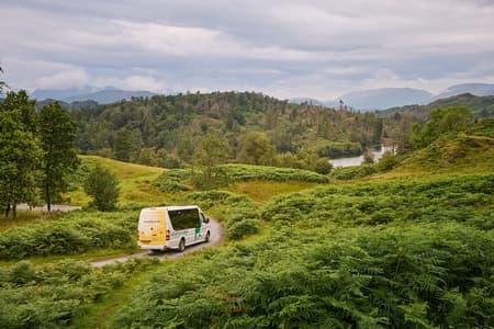 Distrito de los Lagos desde Manchester, incluido el crucero por el lago