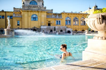 Ingresso alle terme Szechenyi a Budapest