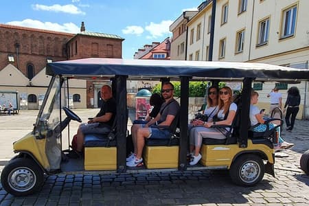 Krakow: Private Guided City Tour by Golf Buggy (with pick-up)