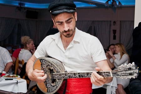 Traditional Greek Night live Music & Dinner Show in Santorini
