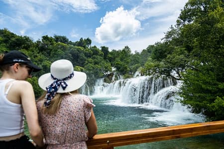 Krka Waterfalls tour with Trogir Walking tour and Krka panoramic boat cruise